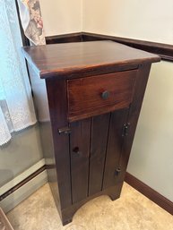 Small Tall Primitive Cabinet With Single Drawer