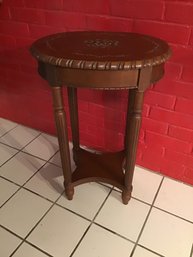 Stenciled Side Table