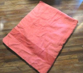 Vintage Pink Wool Hudson Bay Style Blanket