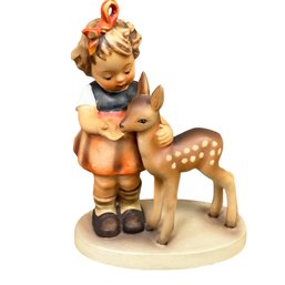 Hummel Friends Girl With Deer Figurine