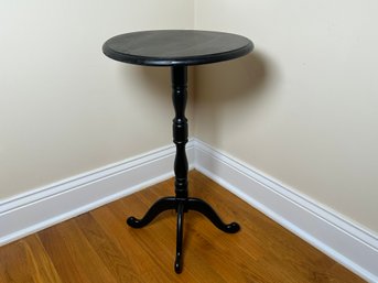 Simple Black Painted Tripod Base Table