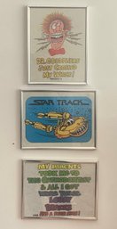 A Set Of Three Framed Orthodontics Poster By Art-0-Dontics