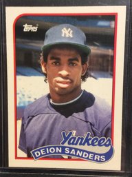 1989 Topps Traded Deion Sanders Rookie Card - K