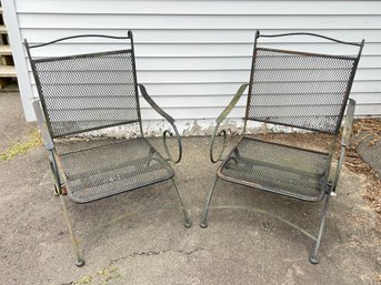 Pair Of Iron Chairs