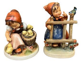 Hummel Chick Girl & Signs Of Spring Figurines TMK-2 / Full Bees!!