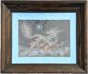 A Dragon Print, Signed K Chin