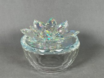 Crystal Lotus Flower Keepsake Box