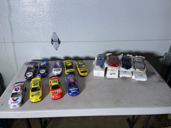 Lot Of Diecast Race Car Models And 4 Plastic Vintage Models