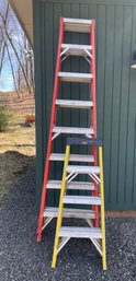 Pair Of Lynn Fiberglass Ladders