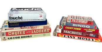 Vintage Rare Board Games Including Chutes & Ladders, Charades, Count Down Space Game, Password & More!