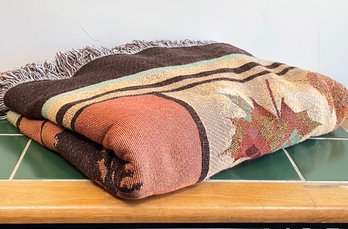 An Autumnal Themed Throw Blanket