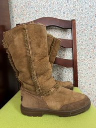 Pair Of Light Brown Sheepskin UGG Boots