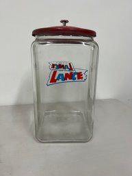 From The House Of The Lance! Glass Countertop Jar & Metal Lid