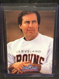 1991 Pro Line Portraits Bill Belichick Rookie Card - K