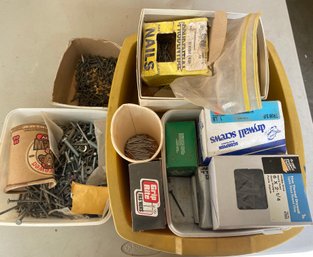 Miscellaneous Box Of Nails And Screws