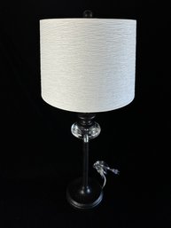 Metal And Glass Table Lamp