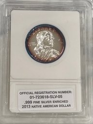 2013 Silver Enriched Native American Dollar