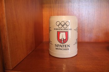 Spaten Beer Mug From Germany Celebrating Munich 1972 Olympics