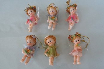 Set Of 6 Fairy Tree Ornaments