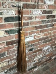 Vintage Fire Place Wooden Broom