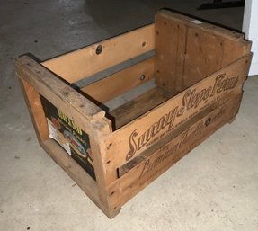 Vintage Peach Crate