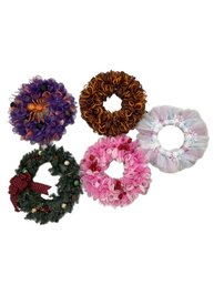 Lot Of 5 Decorative Door Wreaths