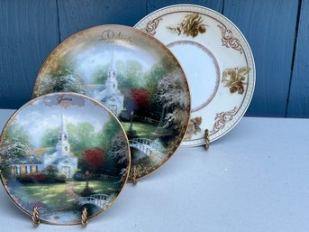 Group Of Decorative Plates Including Thomas Kinkade
