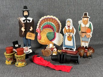 An Assortment Of Decorative Thanksgiving Items