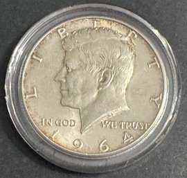 1964 Ninety Percent Silver Kennedy Half Dollar