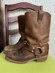 Dingo Tall Brown Leather Boots