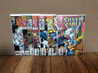 7 Silver Sable And The Wild Pack Comic Books.   Lot 169