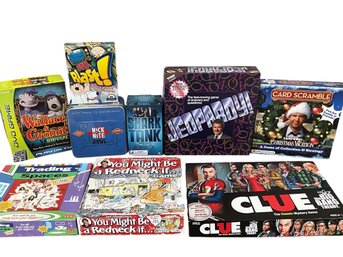 Lot Of Pop Culture Games Includes Wallace & Gromit DVD Game, Shark Tank, Jeopardy, Trading Spaces Game & More