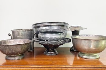 Vintage And Antique Silver Plated Serving Ware