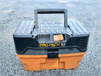 Pro Pack Wet/Dry Vacuum - 4.5 Gallon 5.0 Peak HP