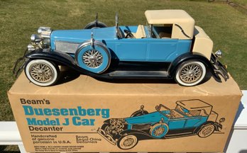 Vintage Jim Beam Decanter ~ Duesenberg Model J Car ~ With Box & Paperwork