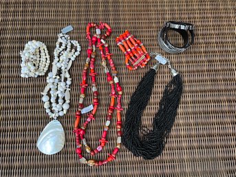 3 Sets Of Costume Jewelry