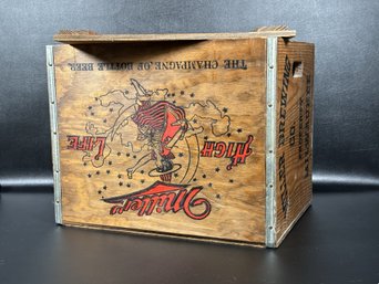 A Vintage Miller High Life Beer Crate