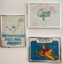 A Set Of Three Framed Orthodontics Poster By Art-0-Dontics