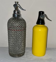 Pair Of Siphon Seltzer Bottles