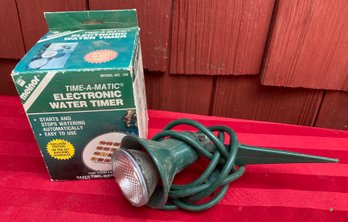 Electric Water Timer And Ground Light