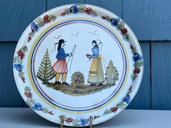 Vintage Massilly France Decorative Plate