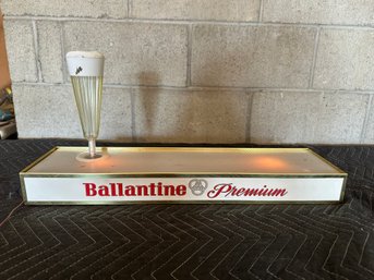Ballantine Light Up Beer Sign