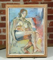 Nude Painting On Masonite