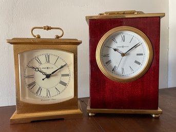 Pair Of Herman Miller Carriage Clocks .