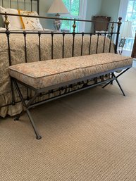 Iron Upholstered Bench