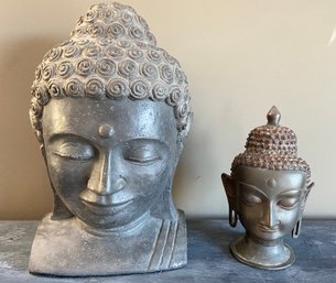 Two Tibetan Buddha Busts