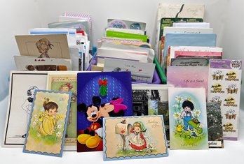 Over 500 Vintage Greeting Cards, Post Cards, Envelopes & Stationery