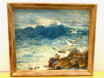 Signed Original Medium Oil Painting By Vida McLevy - 1952