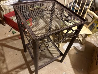 Wire Metal Mesh Side Table