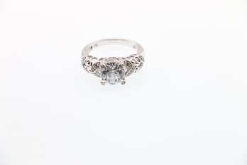 Sterling Silver Cz Ring Size 7